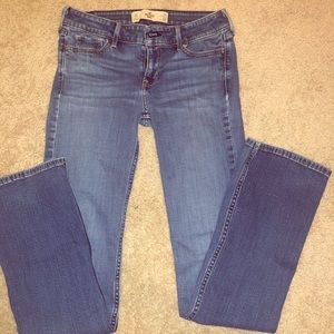 Hollister boot cut low rise jeans.